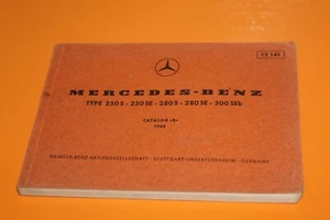 (48A) Catalogue pièces MERCEDES BENZ 250 S 250 SE 280 S 280 SE 300 SEb - Picture 1 of 8