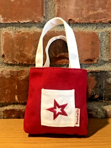 American Girl Doll 18" AGP Beach Set Red White Star Tote Bag Canvas Pocket - Picture 1 of 4