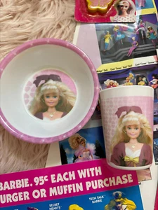 VINTAGE 90ER BARBIE SCHALE UND TASSE SET - Bild 1 von 5