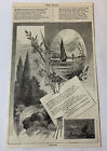 1885 Magazin Gravierung ~ The Fluss Gedicht Mit Gravuren