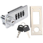 Drawer Door Silver Cam Lock - Cylinder Exterior Lever Lockset