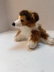Ganz Webkinz Collie Lassie Brown Dog Plush Stuffed Animal Toy No Code 9” - Picture 1 of 6
