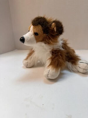 Ganz Webkinz Collie Lassie Brown Dog Plush Stuffed Animal Toy No Code 9” - Image 1 of 4