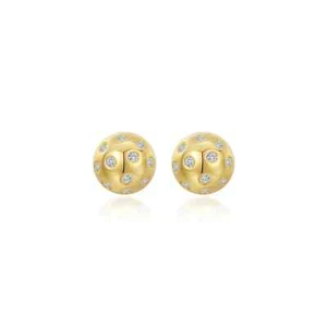 BRAND NEW Lafonn Yellow Gold Plated 0.44CTW Pickleball Stud Earrings E2020CLG00 - Picture 1 of 3
