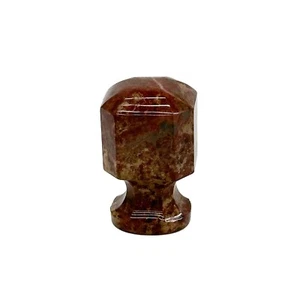 Europäischer geschnitzter roter Jaspis Stein Wachssiegel Stempel 19. Jahrhundert - Bild 1 von 7