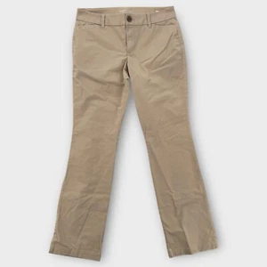 NEW Old Navy Bootcut Pants Womens 4 Petite Cotton Stretch Beige Tan Khaki - Picture 1 of 7