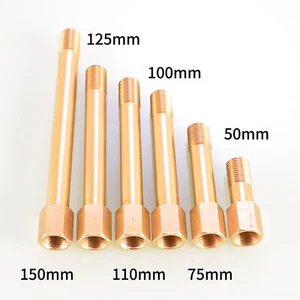 BSP Brass Male-Female Pipe Fitting Extensions (1/8", 1/4", 3/8") Connector Set - Picture 1 of 20