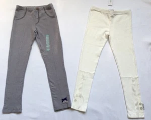 NAARTJIE Little Girls’ Leggings, Pants, Size 6, Cream/Ivory & Gray, NEW! - Picture 1 of 11