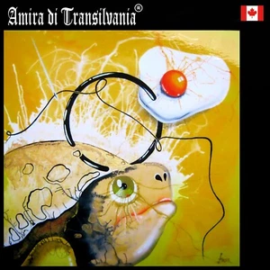 modern art contemporary painting animals head turtle nature egg pop art cartoon - Picture 1 of 24