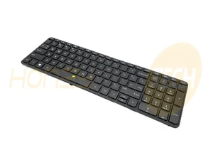 GENUINE HP 15-1211WM LAPTOP US KEYBOARD 708168-001 776778-001 WITH DEFECT - Picture 1 of 2