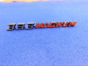NOS 70 71 Mopar Dodge Challenger 383 Magnum Hood Emblem Script #2998801 - Picture 1 of 5