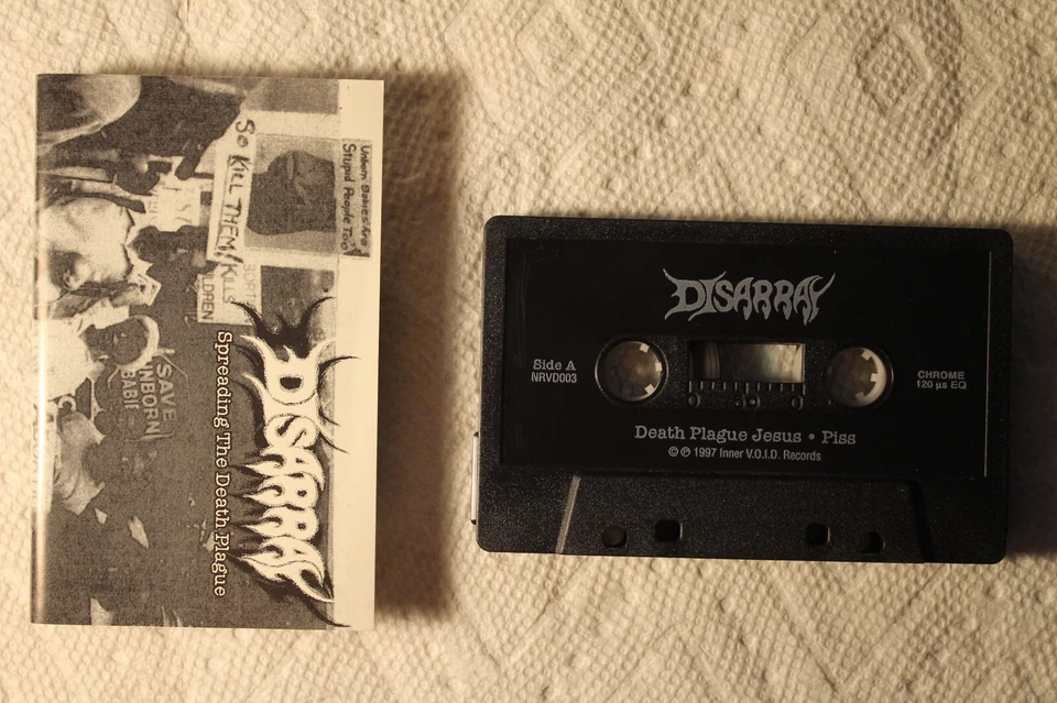 Disarray - Spreading The Death Plague US cassette THRASH DEATH metal TESTED - Image 1 of 1