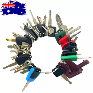 42PCS Heavy Construction Equipment Keys Fits Bobcat JD Case JLG JCB Kubota CAT - Picture 1 of 4