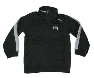 Vtg 00s Nike LEBRON JAMES Black ATHLETIC JACKET Basketball Coat Kid Sz YOUTH S/8 - Picture 1 of 8