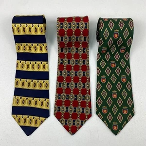 Tommy Hilfiger Paket 3 Vintage Herren Krawatten 100% Seide Crews Made In USA - Bild 1 von 5