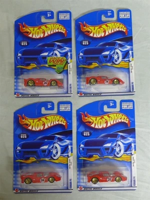Lote de 4 Hot Wheels 2002 Primeras Ediciones Ferrari P4 #025 13/42 (1 Carrera y Ganar) Nuevo Foto 1 de 3