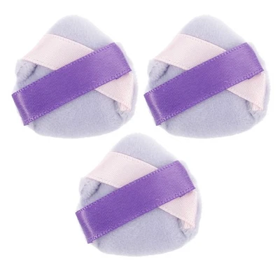  3 pezzi Soffio di cipria per cipria Trucco Applicatore in spugna Velour - Image 1 of 4