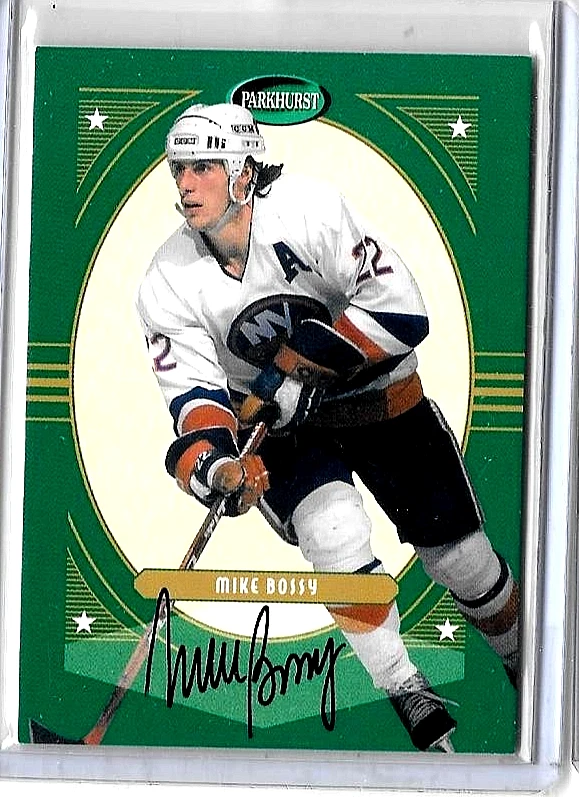 MIKE BOSSY 2001-02 IN THE GAME PARKHURST CERTIFIED AUTOGRAPH - Image 1 of 1