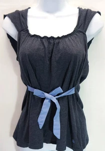 Tommy Hilfiger Women's Sleepwear Sleep Shirt ,Sleeveless Top, Dark Blue, MEDIUM - Picture 1 of 4
