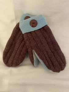 Recycled Wool Sweater Mittens Fleece Lined WARM! (BOX D) - Picture 1 of 7