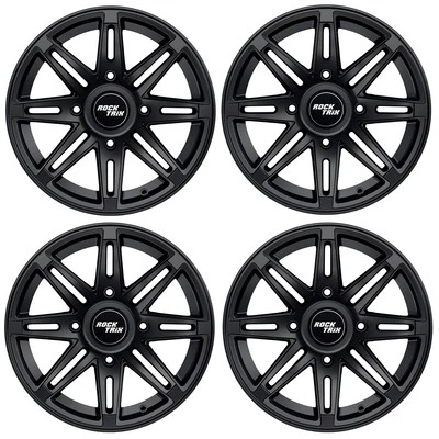 14" RockTrix RT103 ATV Wheels Rims - for Polaris Sportsman RZR Ranger 14x7, 4+3 - Image 1 of 4