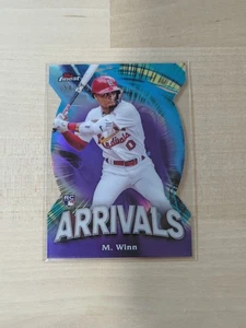 Mason Winn 2024 TOPPS FINEST ARRIVALS NOVATO TROQUELADO PÚRPURA refractor RC/125  - Imagen 1 de 5