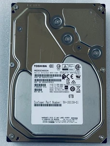 Toshiba MG06SCA600A SAS 3.5" HDD 12Gb/s SAS 7.2K RPM Toshiba 6TB SAS 100% Health - Picture 1 of 2