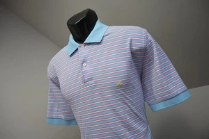 Brooks Brothers Golf Polo 1818 Original Fit Striped Short Sleeve Mens Sz Medium - Picture 1 of 9