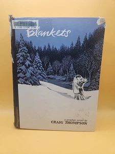 Blankets A Graphic Novel Craig Thompson 2011 hardcover Bad Binding - Picture 1 of 8