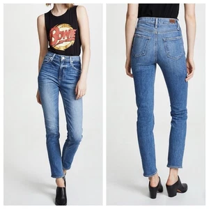 Paige Jeans Women’s 27 x 28 Jeans Sarah Slim High Rise Blue Stretch Denim - Picture 1 of 13