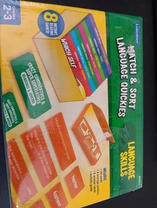 Lakeshore Language Skills Match & Sort Language Quickies Gradi 2-3 #PP577 NUOVO - Foto 1 di 1
