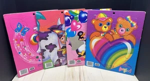 (4) Lote de rompecabezas vintage RoseArt Fantastic World of Lisa Frank edades 3-5 - Imagen 1 de 9