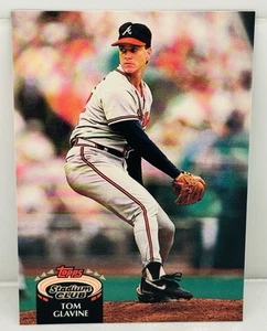 1992 Topps Stadium Club Tom Glavine #395 Atlanta Braves - Picture 1 of 2
