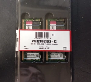 32GB Kingston 2x Pack 16GB KVR48S40BS8K2-32 DDR5 PC5-4800 262-pin Laptop RAM - Picture 1 of 5