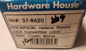 Ferramenta Casa Helena Privacy Chiusura Convertibile Classica Bronzo 37-8620 - Foto 1 di 2