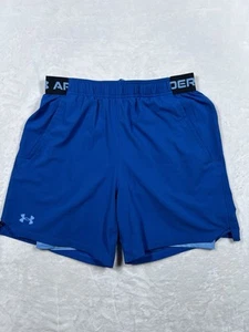 Under Armour Launch 2-In-1 Men's 6” Running Shorts Size Large Gym Blue - Picture 1 of 14