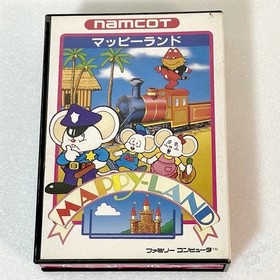 [Famicom Software Namco] Mappy Land with box, no instructions, operation