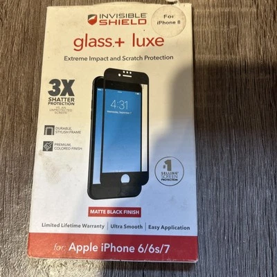Protector Invisible Extremo Impacto y Arañazos Acabado Negro Mate 6/6s/7/8 Foto 1 de 4