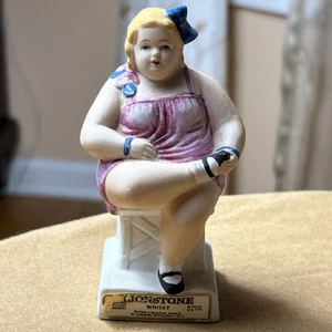 VINTAGE Empty DECANTER LIONSTONE WHISKEY 1974 CARNIVAL CAMP RARE WOMAN FAT LADY - Picture 1 of 16