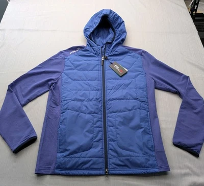 Nuevo Para Hombres RLX Golf Ralph Lauren Híbrido Mezcla de Lana Chaqueta con Capucha Azul MEDIANO $268 Foto 1 de 4
