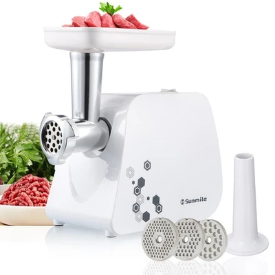 Electric Meat Grinder and Sausage Maker - 1HP 1000W Max - Stainless Steel Cut... - Image 1 of 4