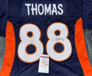 Demaryius Thomas "Super Bowl 50 Champs" Signed Autographed Broncos Jersey JSA - Picture 1 of 9
