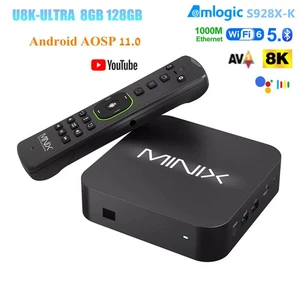 MINIX U8K-ULTRA 8K UHD Media Hub Android 11 TV Box Amlogic S928X-K 8G 128G WiFi6 - Foto 1 di 11