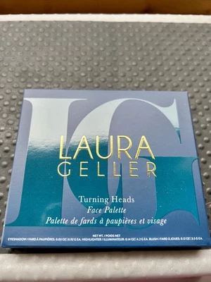 Laura Geller Turning Heads Face Palette Eye Shadow Highlighter Blush Mirror NIB - Image 1 of 2