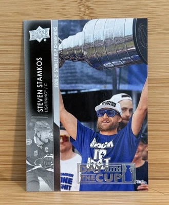 STEVEN STAMKOS 2021-22 CUBIERTA SUPERIOR SERIE 2 DÍAS CON LA COPA RELÁMPAGO Foto 1 de 2