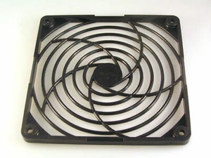 GardTec 120mm wentylator osłona palców grill czarny plastik 2 sztuki OL0367 - Zdjęcie 1 z 1