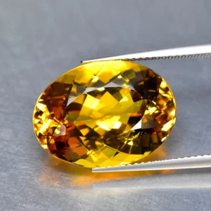 Hermoso helidor natural color grado AAA de 13,46 quilates berilo amarillo dorado _Brasil - Imagen 1 de 1