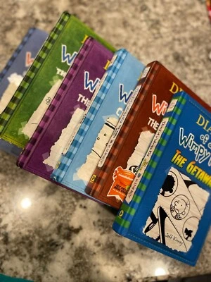 Lot of 6 Hardcover Books Diary of a Wimpy Kid by Jeff Kinney Vol. 2,3,5,6,7&12 - Image 1 of 4