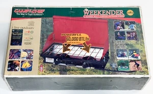 NEW!! Camp Chef Weekender Tabletop Stove 2 Burner 60,000BTU w/ Legs 13 x 26" - Picture 1 of 6