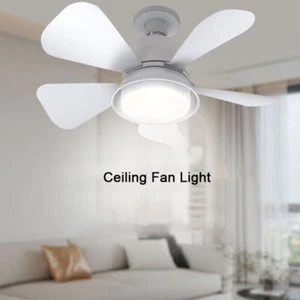 Remote Control Ceiling Fan Light 2 in 1 Electric Wireless Fan Dining Room - Picture 1 of 10